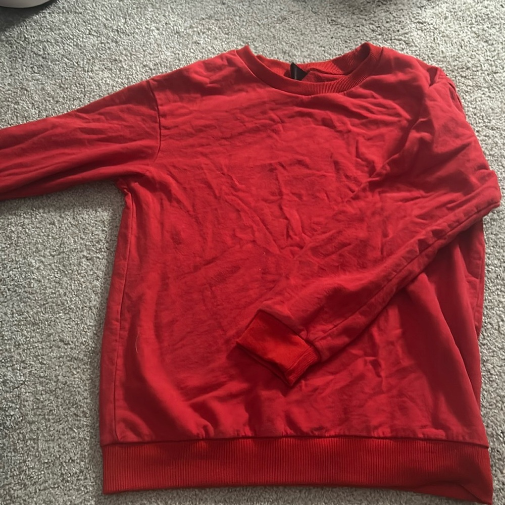 Plain red sweatshirt!